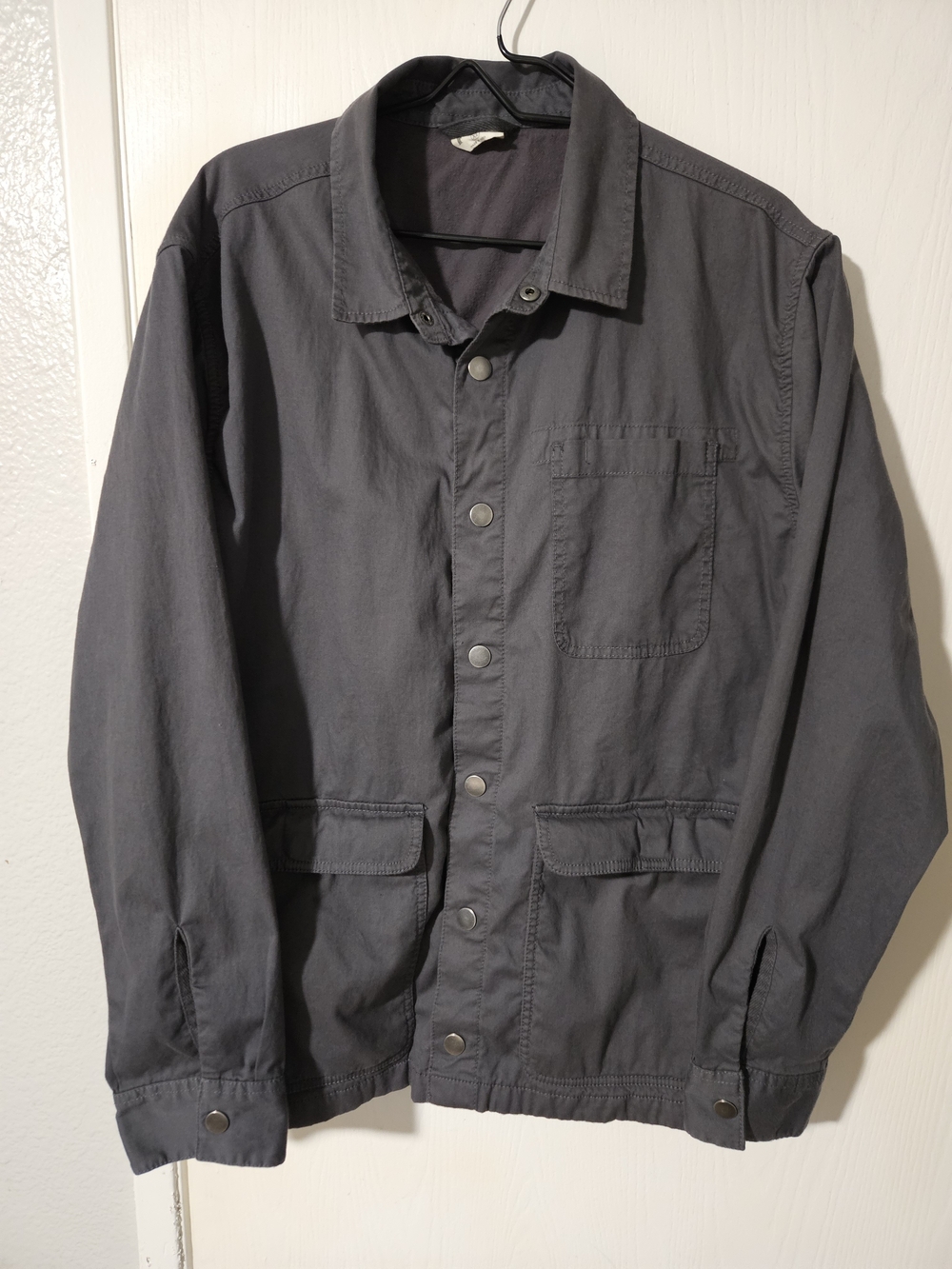 Pact Men's Daily Twill Flannel Lined Shaket - Storm